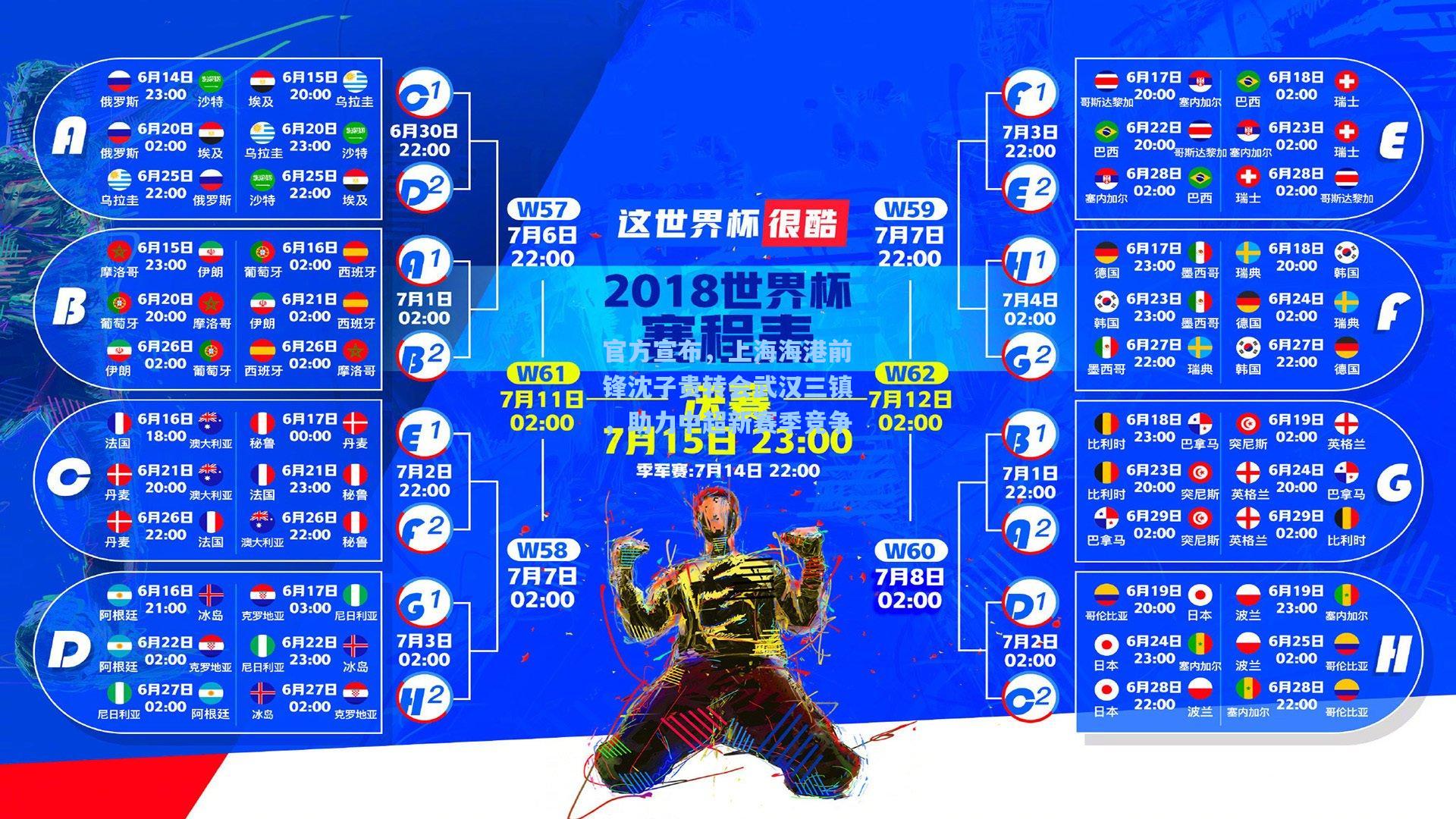官方宣布，上海海港前锋沈子贵转会武汉三镇，助力中超新赛季竞争
